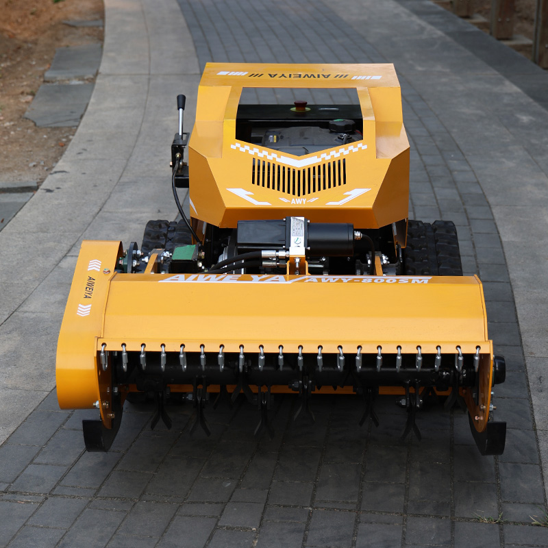 AWY-800SM 459CC Gasoline Remote Control Tracked Flail Mower gallery image 1
