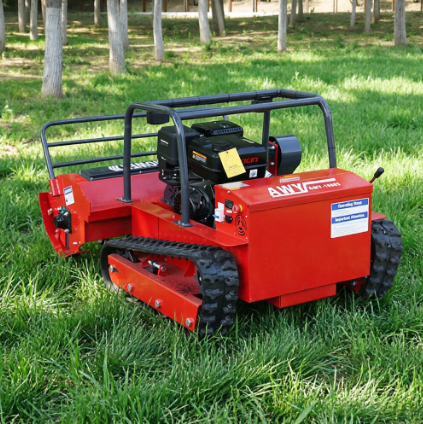 Factory Direct AWY-1000S RC Mower, 55° Steep Slope Crawler Grass Shredder for Orchard gallery image 3
