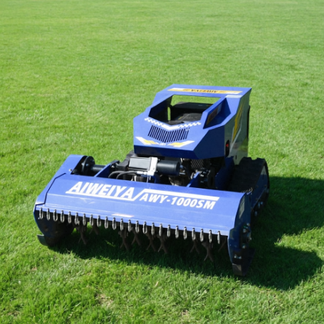 AWY-1000SM Remote Control Flail Mower – Heavy-Duty Tracked Brush Cutter with 100cm Cutting Width, 55° Gradeability gallery image 2
