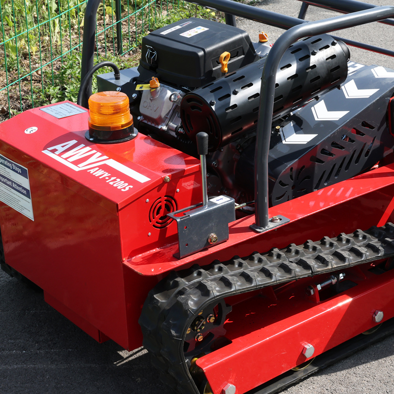 AWY-1200S 120cm Extra-Wide Remote-Controlled Tracked Flail Mower detail image 2
