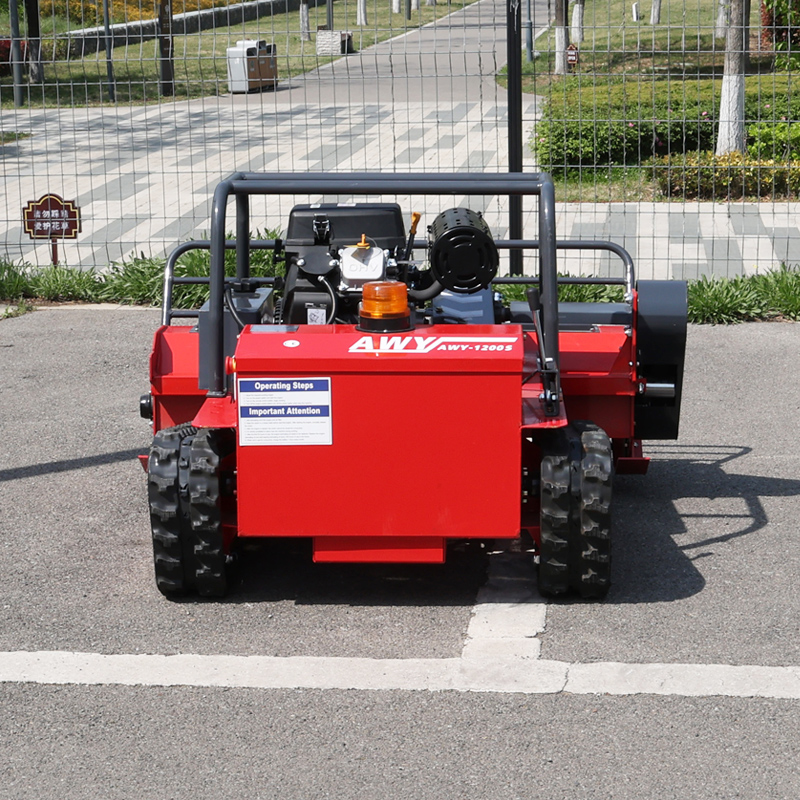AWY-1200S 120cm Commercial Wide-Cut Remote Control Tracked Flail Mower detail image 4