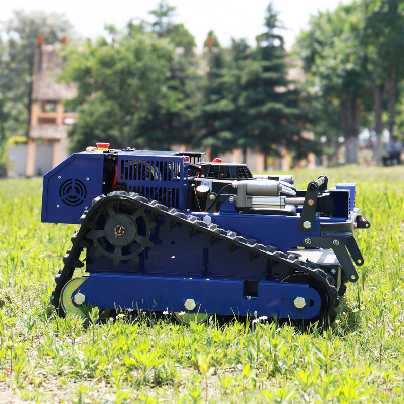AWY-550 Commercial 224CC Remote-Controlled Tracked Lawn Mower | 550mm Cutting Width | 500m Remote Range gallery image 1