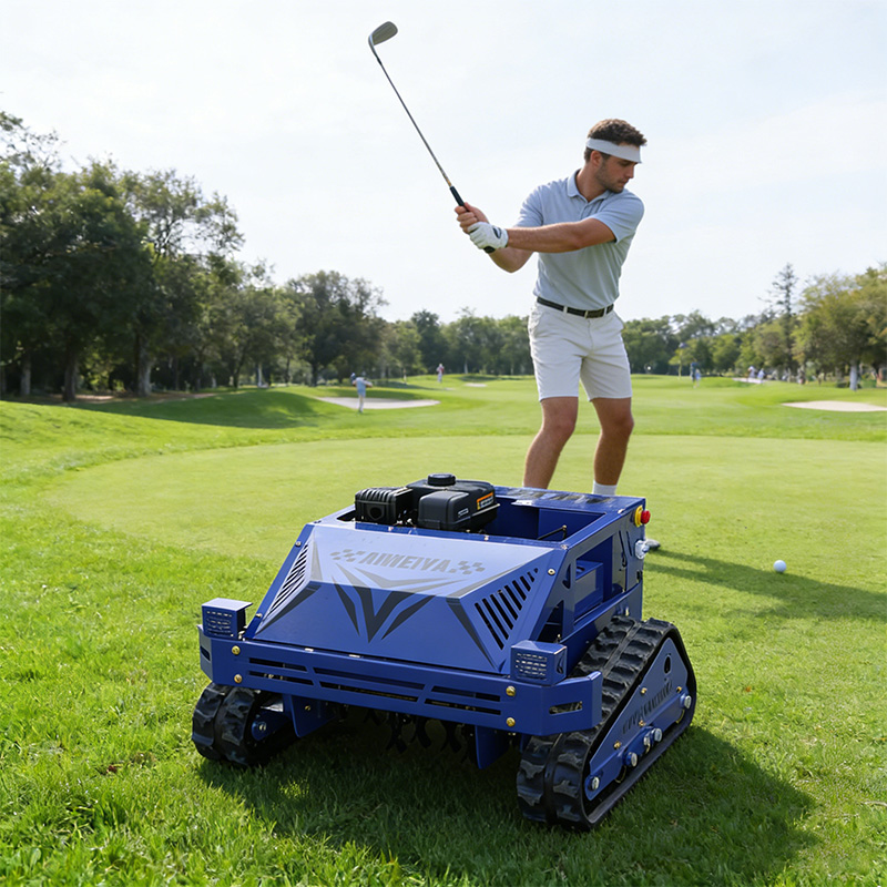 AWY-550S Commercial Tracked Remote Control Flail Mower | 550mm Cutting Width | 500m Remote Control | 45° Gradeability gallery image 3