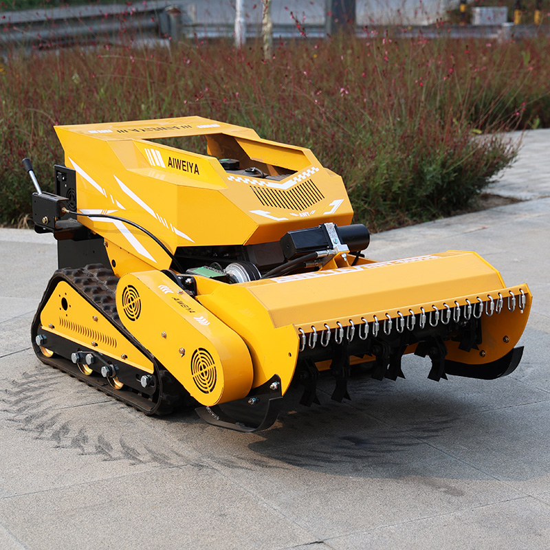 AWY-800SM 80cm Remote Control Tracked Flail Mower with 459CC Gasoline Engine detail image 5