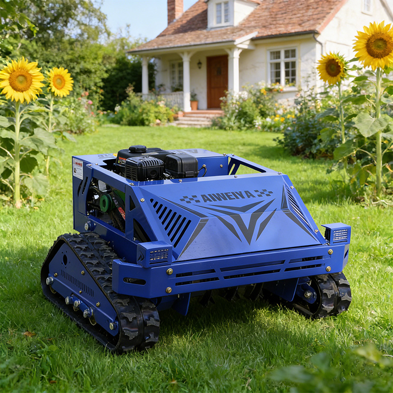 AWY-550S Commercial Tracked Remote Control Flail Mower | 550mm Cutting Width | 500m Remote Control | 45° Gradeability gallery image 1