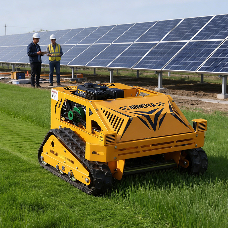 AIWEIYA AWY-550S 550mm Tracked Remote Control Flail Mower gallery image 2