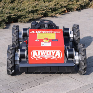 Crawler vs wheel remote control mower for steep terrain
