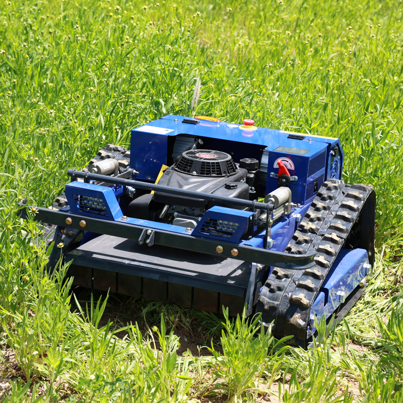 AWY-550 Commercial 224CC Remote-Controlled Tracked Lawn Mower | 550mm Cutting Width | 500m Remote Range gallery image 5