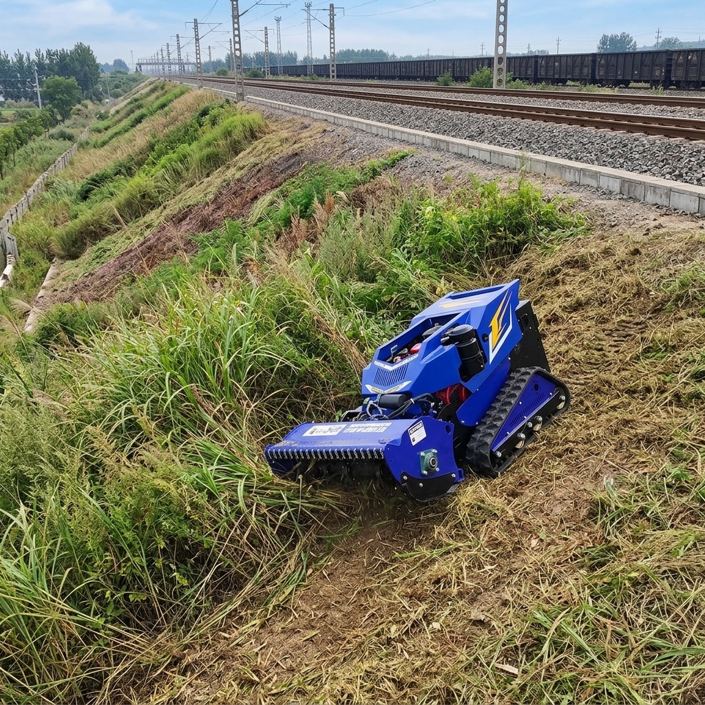 Remote Control Lawn Mower for Railway Vegetation Management