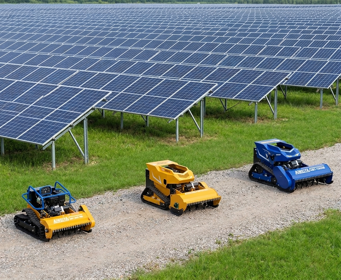 Remote Control Lawn Mower for Solar Farms and PV Stations
