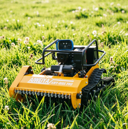 AWY-800S PRO 80cm Gasoline Remote Control Crawler Flail Mower gallery image 4