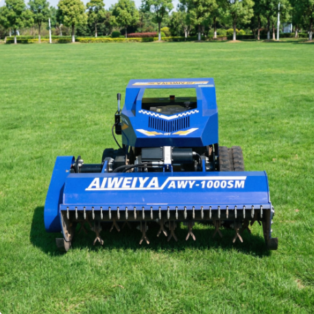 AWY-1000SM 100cm Diesel Remote Control Tracked Flail Mower with YARMAX 195F Engine gallery image 1