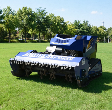 AWY-1000SM 100cm Diesel Remote Control Tracked Flail Mower with YARMAX 195F Engine gallery image 5