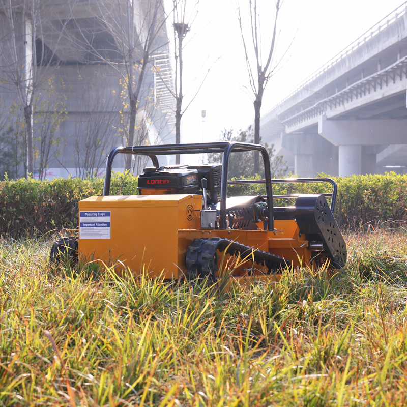 AWY 800S Commercial Remote Control Tracked Flail Mower gallery image 4