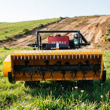 AWY-1000S PRO Heavy-Duty 100cm Diesel Remote Tracked Flail Mower gallery image 5