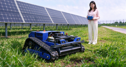Remote Control Lawn Mower for Solar Farms and Renewable Energy Sites