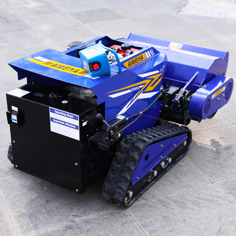 AWY-1000SM Remote-Controlled Tracked Flail Mower with 100cm Cutting Width detail image 2