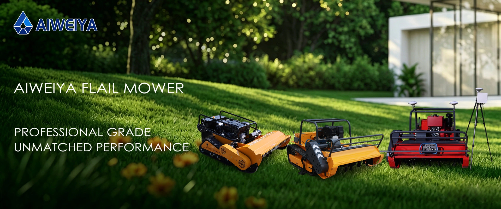 Aiweiya remote control lawn mower banner 3