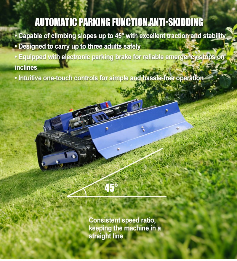 AWY-550 RC Lawn Mower with Digital LCD Display Screen detail image 3